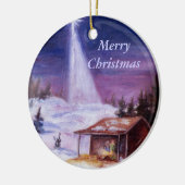 In een woede, vrolijk kerstfeest keramisch ornament (Links)