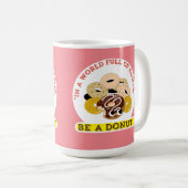 IN EEN WOORD VAN BAGELS, WEES EEN DONUTS KOFFIEMOK (Voorkant rechts)