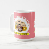 IN EEN WOORD VAN BAGELS, WEES EEN DONUTS KOFFIEMOK (Voorkant links)