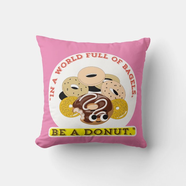 IN EEN WOORD VAN BAGELS, WEES EEN DONUTS KUSSEN (Voorkant)