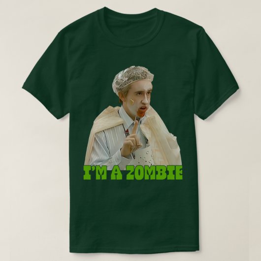 In een zombie t-shirt (Design voorkant)