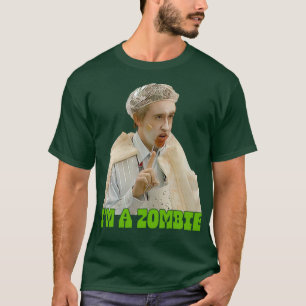 In een zombie t-shirt