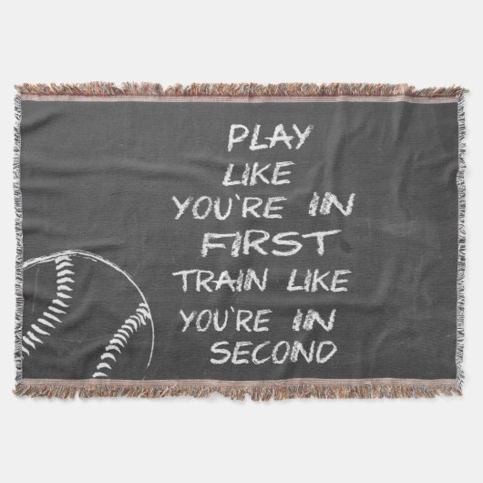 In eerste honkbal motivatie deken (Voorkant)