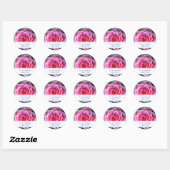 In eeuwigdurende herinnering ronde sticker (Vel)