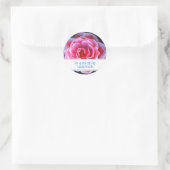 In eeuwigdurende herinnering ronde sticker (Tas)