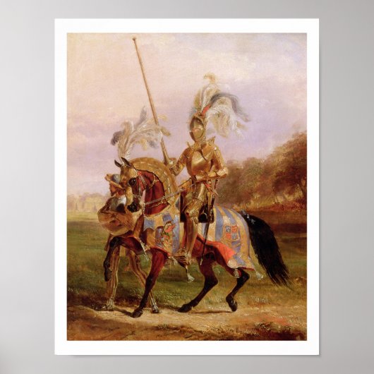 In Eglinton, Lord of the Tournament, 1840 (olie op Poster (Voorkant)