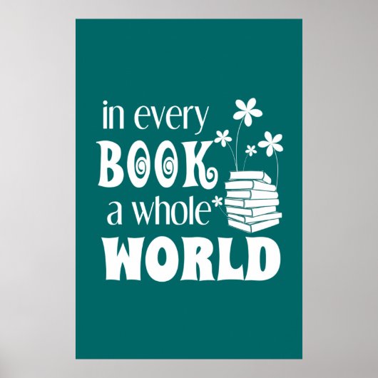In elk boek een Poster van de hele wereld (Voorkant)