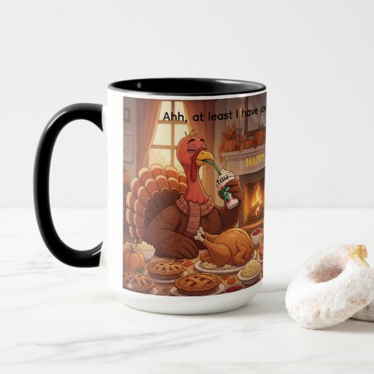 In elk geval heb ik jou Thanksgiving-mok Mok (Met donut)