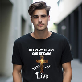 "In elk hart spreekt God" T-shirt