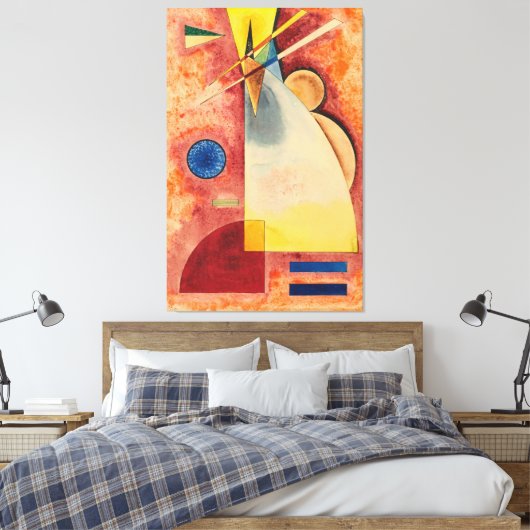In elkaar canvas afdruk (Insitu (Slaapkamer))