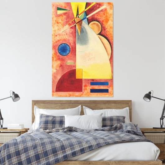 In elkaar canvas afdruk (Insitu (Slaapkamer))
