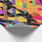 In elkaar gestrengelde bloemen cadeaupapier (Hoek)