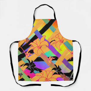 In elkaar gevlochten bloemen schort