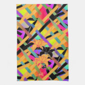 In elkaar gevlochten bloemen theedoek (Verticaal)