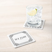  in elkaar grijpend Lijst gepersonaliseerd Kartonnen Onderzetters (Insitu)