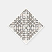 in elkaar grijpend tandwielpatroon servetten (Hoek)