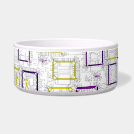 In elkaar grijpende afmetingen Dierenbak Voerbakje