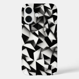 In elkaar grijpende driehoeken Line Art iPhone 16 Hoesje