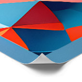 In elkaar grijpende facetten: een tapijt van licht poster (Hoek)