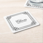 in elkaar grijpende Lijst gepersonaliseerde bruil Kartonnen Onderzetters (Schuin)