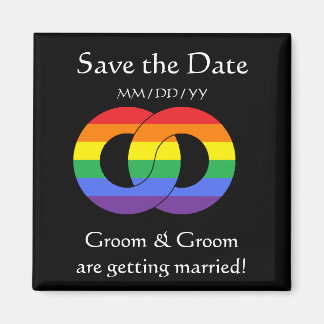 In elkaar grijpende Ringen - regenboog - magneet