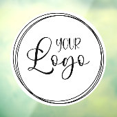 In elkaar grijpende Ringen voor Uw Bedrijf Logo Raamsticker (Vel 3)