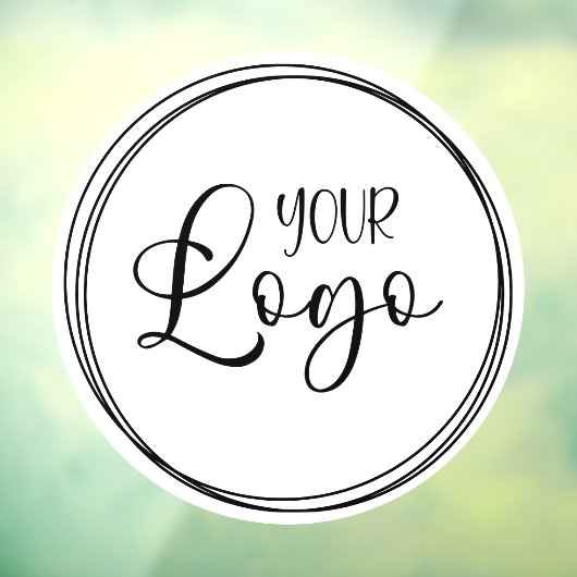 In elkaar grijpende Ringen voor Uw Bedrijf Logo Raamsticker (Vel 3)