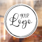 In elkaar grijpende Ringen voor Uw Bedrijf Logo Raamsticker (Vel 2)