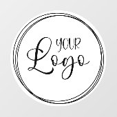 In elkaar grijpende Ringen voor Uw Bedrijf Logo Raamsticker (Vel)