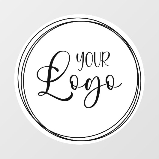 In elkaar grijpende ringen voor uw bedrijfslogo raamsticker (Vel)