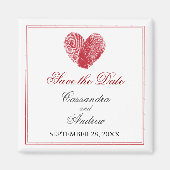 In elkaar grijpende vingerafdrukken De datummagnee Magneet (Voorkant)