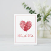 In elkaar grijpende vingerafdrukken Opslaan van de Aankondigingskaart (Staand voorkant)