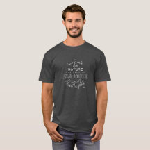 In elke loop met Natuur Mannen T-Shirt