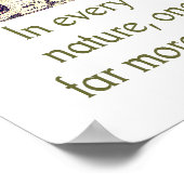 In elke looppas met Natuur - Citaat Poster (Hoek)