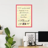 In elke taal hetzelfde betekent de dankbaarheid poster (Thuiskantoor)
