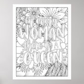 In elke vrouw is de koningin zelf een koningin poster (Voorkant)