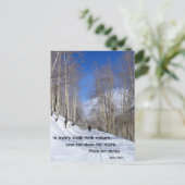 In elke wandeling met natuur...door John Muir Briefkaart (Staand voorkant)