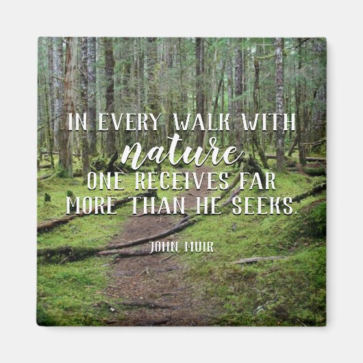 In elke wandeling met Natuur magneet (Voorkant)