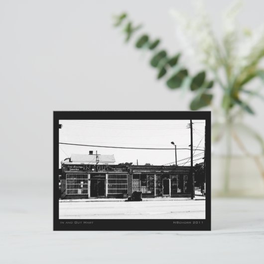 In en Out Mart Urban Street Scene Briefkaart (Staand voorkant)