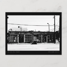 In en Out Mart Urban Street Scene Briefkaart