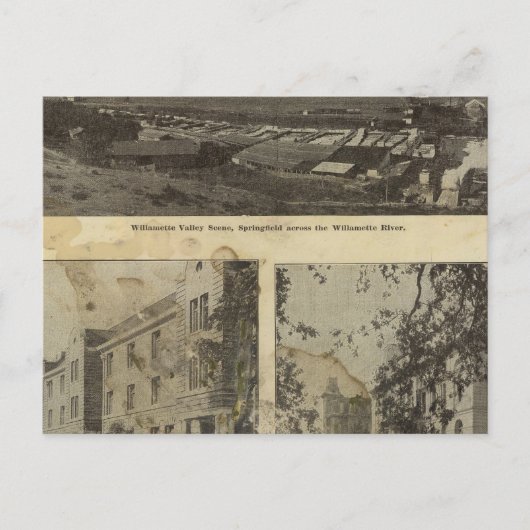 In en over Eugene, Oregon Briefkaart (Voorkant)
