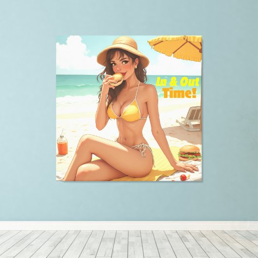 In- en uitprintnieuwheid canvas afdruk (Insitu (Houten vloer))