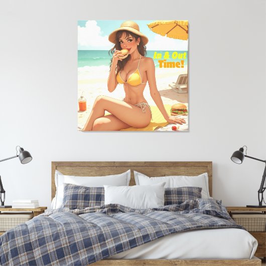 In- en uitprintnieuwheid canvas afdruk (Insitu (Slaapkamer))