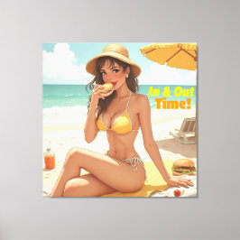 In- en uitprintnieuwheid canvas afdruk