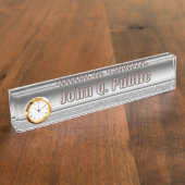 In- en uitstalen desk naambordje (Zijkant)