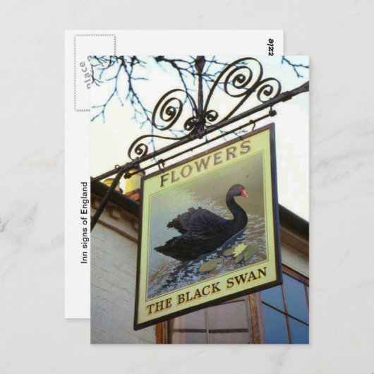 In Engeland, The Black Swan Briefkaart (Voorkant / Achterkant)
