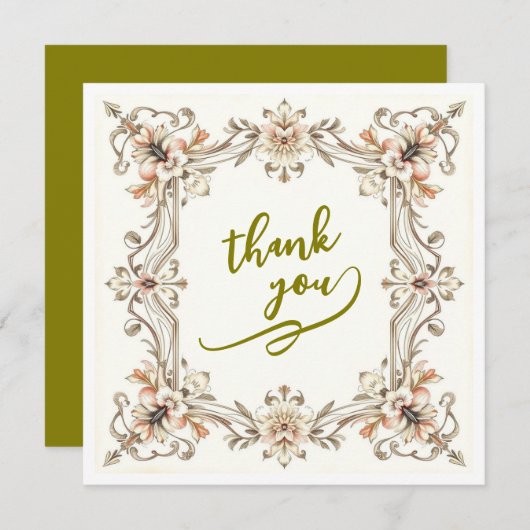 in eternal thanks bedankkaart (Voorkant / Achterkant)