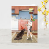 In evenwicht brengende Cake Kaart (Gele Bloem)