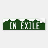 in_exile bumpersticker (Voorkant)