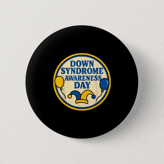 In extra chromosoom tijdperk down syndroom bewustz ronde button 5,7 cm (Voorkant)